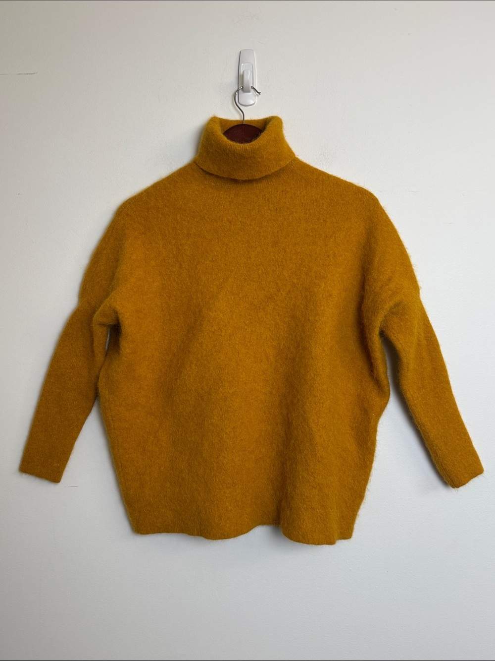 COS Mustard Wool Turtleneck Sweater sz M